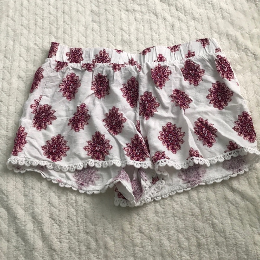 Flower patterned shorts